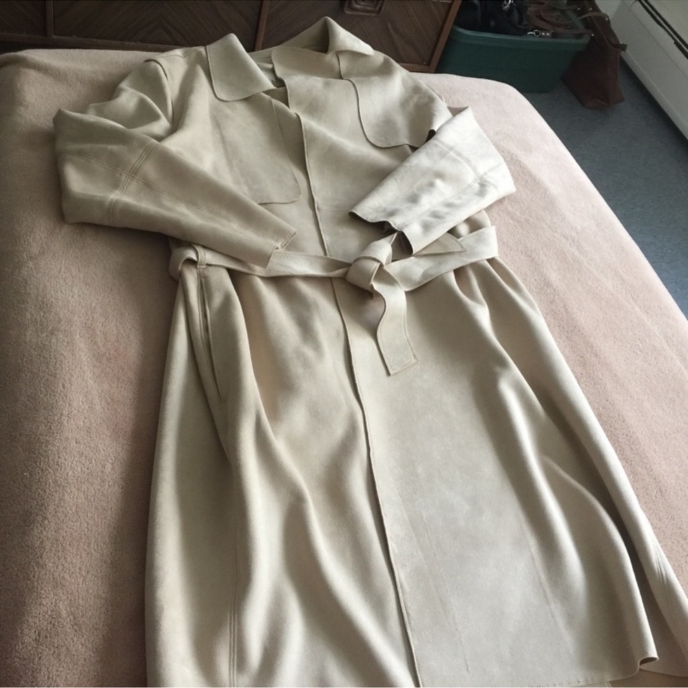 H&M - faux suede trench.